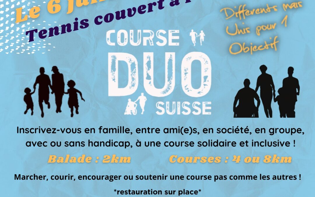 📣 La Course Duo revient le 6 juillet 2025 à Porrentruy !